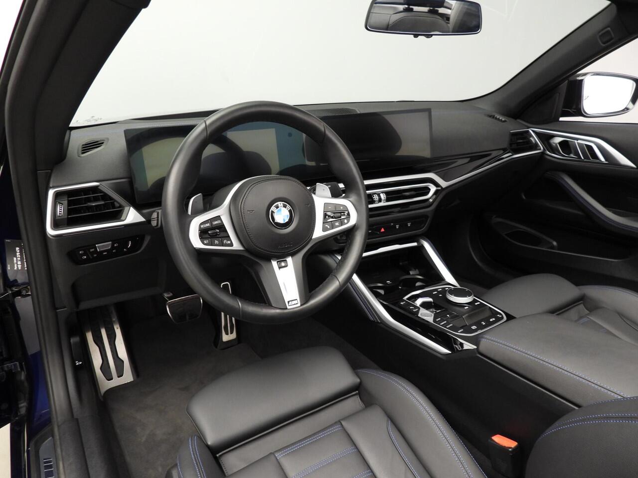 BMW 4-SERIE Cabrio 420i | M-Sportpakket | LED | Leder | HUD | Sportstoelen | Air collar | Keyless go | Windscherm | DAB | Hifi speakers | Alu 19 inch