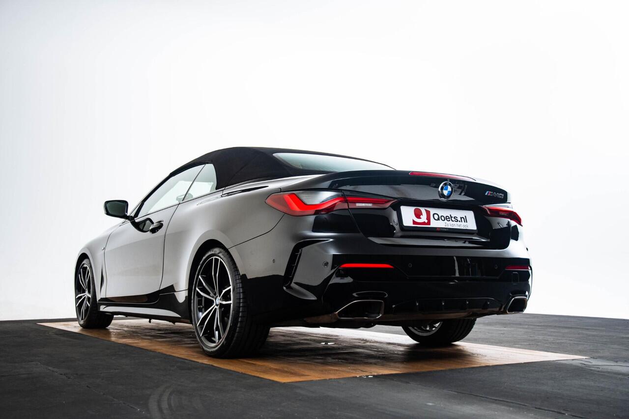 BMW 4-SERIE Cabrio M440i High Executive Parking/Driving Assistant - Active Guard Plus - Head up - Ambiance verlichting - Comfort Access - Air collar - Windscherm - Automatisch dimmende binnen/buitenspiegel -