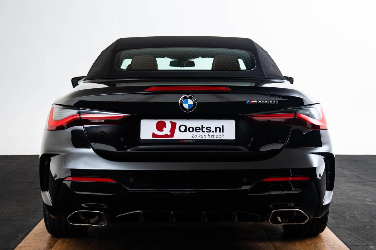 BMW 4-SERIE Cabrio M440i High Executive Parking/Driving Assistant - Active Guard Plus - Head up - Ambiance verlichting - Comfort Access - Air collar - Windscherm - Automatisch dimmende binnen/buitenspiegel -