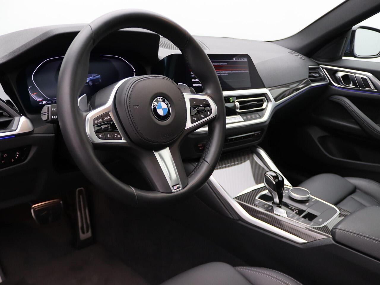 BMW 4-SERIE Gran Coupé 420i High Executive | M Sportpakket Pro | Achteruitrijcamera | Schuifdak | Extra Getint Glas Achter | Parking Assistant | DAB | HiFi | 19''