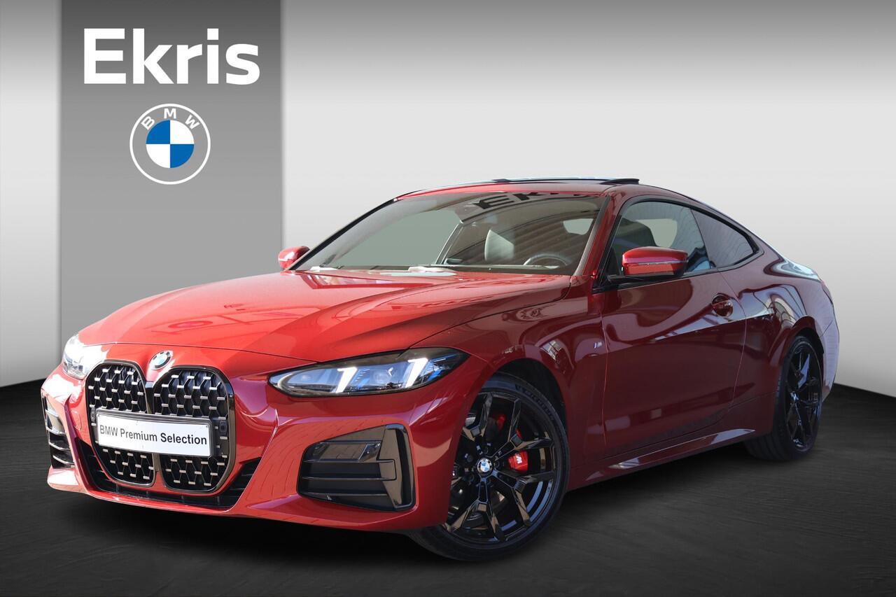 BMW 4-SERIE Coupé 420i | M Sport Pro | Glazen Schuif-/kanteldak | 19" M Dubbelspaak | Leder | Stoelverwarming | Camera | HiFi Systeem | Adaptive LED koplampen en Laser achterlichten | PS