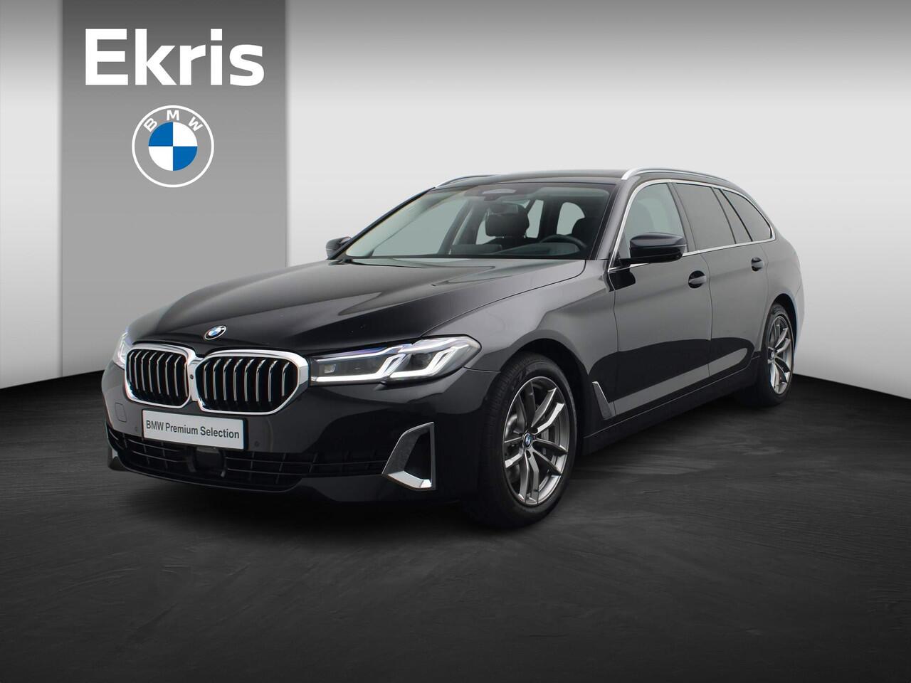 BMW 5-SERIE Touring 530i High Executive | Luxury Line | Panoramadak | Verwarmd Stuurwiel | Adaptief Onderstel | Driving Assistant Professional | Laserlight | Head-Up Display | 18''