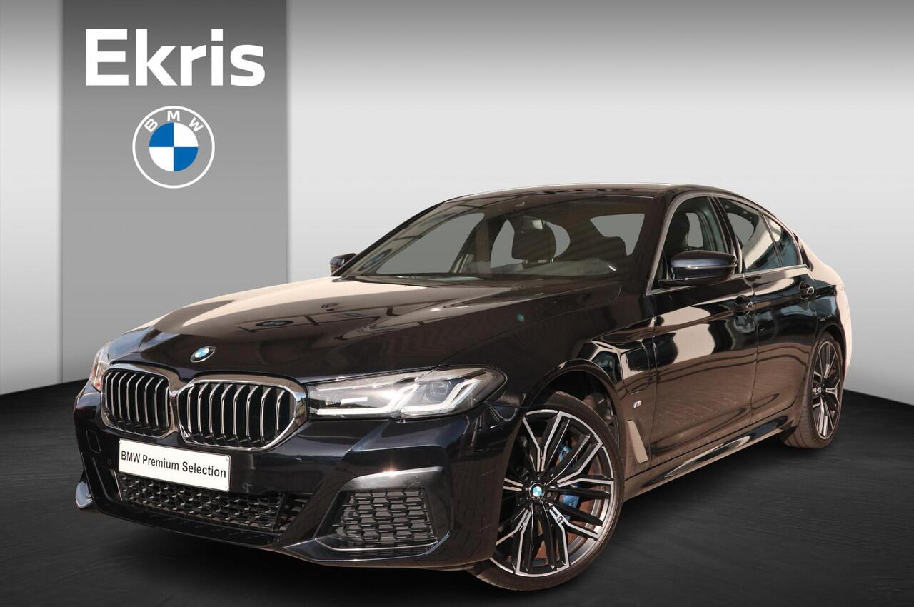 BMW 5-SERIE Sedan 530e M Sport Plus | Exklusive volleder | Stuur- en stoelverwarming | Harman Kardon | Head-up Display | 20" M Y-Spaak | Comfort Access | Galvanische bedieningselementen