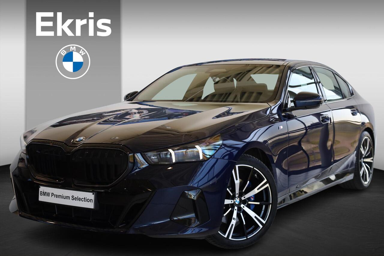 BMW 5-SERIE Sedan 520i | M Sport Pro | Glazen Panoramadak | Stuur & Stoelverwarming | Leder | Active Cruise Control | Harman Kardon | 20" M Sterspaak |