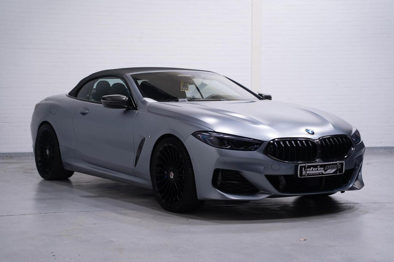 BMW 8-SERIE 840d xDrive High Executive HUD DAB Harman-Kardon Softclose driving-assist nachtzicht warmte-comfort pakket connected-service aircollar apple-carplay Frozen Bleustone met carbon inleg 21"LMV M-Pakket
