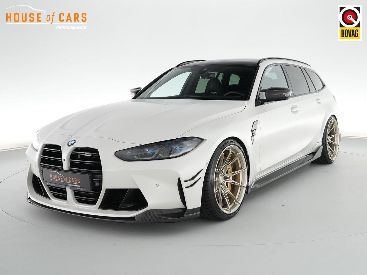 BMW M3 Touring xDrive Competition |incl BTW|Track Pack|M-Performance parts|Frozen White|Laser|21 inch Frozen Bronze velgen|eerste eigenaar|Nederlandse auto|keramische remmen|