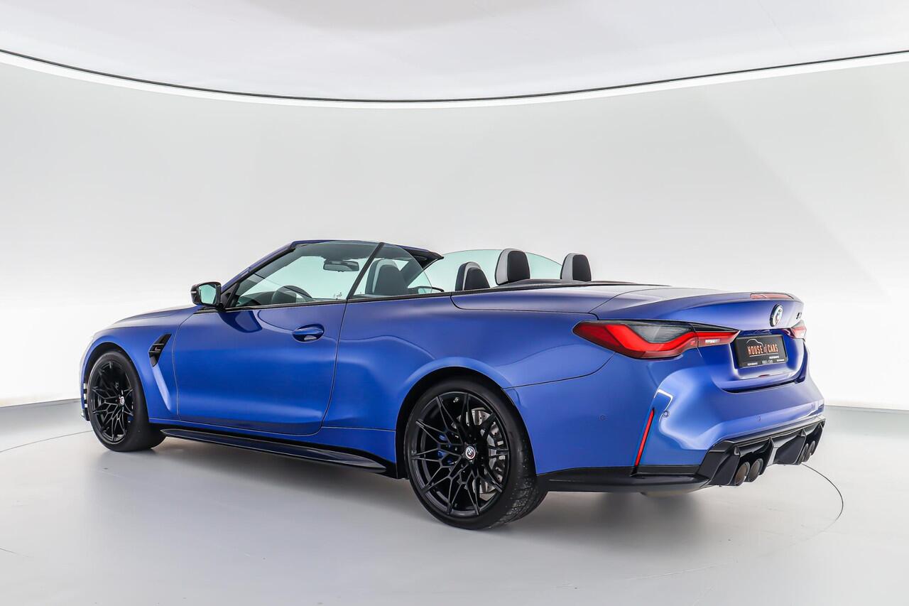 BMW M4 Competition Cabrio 510pk xDrive |dealer onderhouden|M-sport|M-sport stoelen|Laser LED|memory|360 camera|nekverwarming|sportuitlaat|HUD|blind spot|stoelventilatie + verwarming|