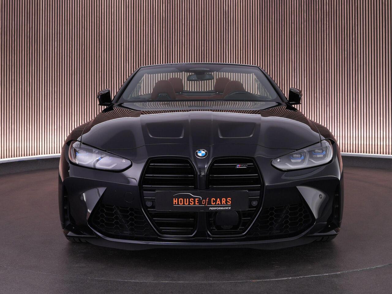 BMW M4 Competition Cabrio 510pk xDrive |dealer onderhouden|M-sport|M-sportstoelen|Laser LED|HUD|memory|Carbon interieur|nekverwarming|Apple Carplay|stoelventilatie & verwarming|