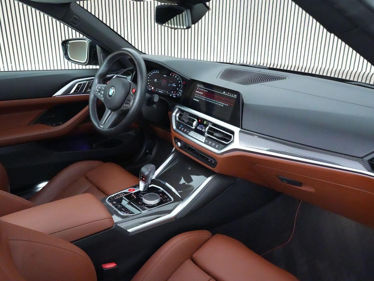 BMW M4 Competition Cabrio 510pk xDrive |dealer onderhouden|M-sport|M-sportstoelen|Laser LED|HUD|memory|Carbon interieur|nekverwarming|Apple Carplay|stoelventilatie & verwarming|