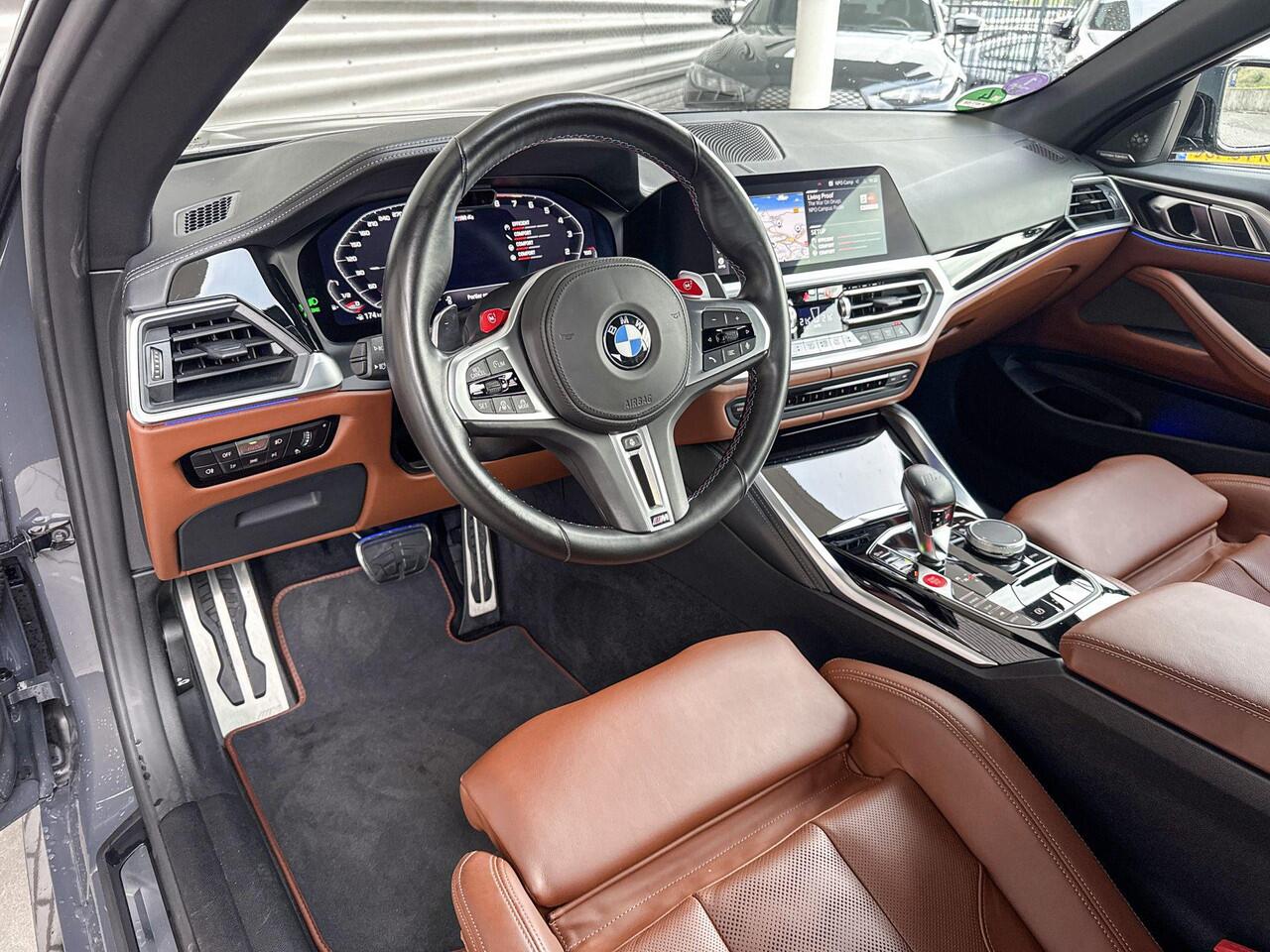 BMW M4 Cabrio xDrive Competition Safety Pack / Adaptief M Onderstel / Comfort Access / Stoelventilatie / Driving Assistant Professional / Laserlight / Head-Up Display / Harman Kardon