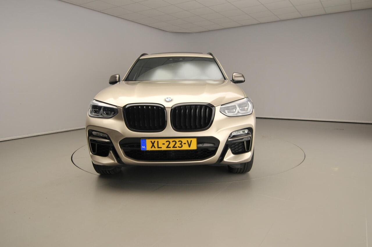 BMW X3 M40d xDrive | M-Sportpakket | LED | Leder | HUD | Schuifdak | Trekhaak | Elektr. zetels | Sportstoelen | DAB | Alu 20 inch