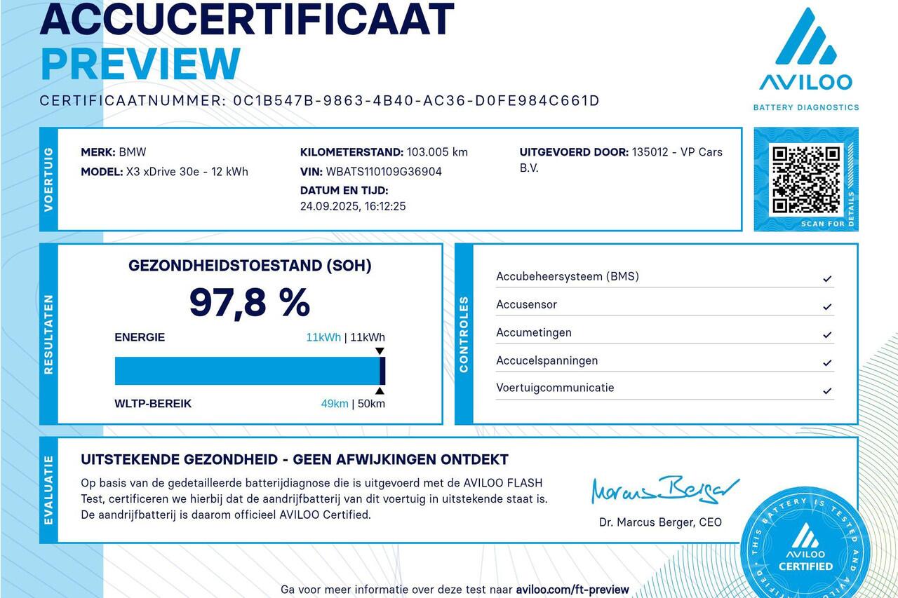 BMW X3 xDrive30e | High Executive | HiFi System | Elektrisch verwarmde voorstoelen