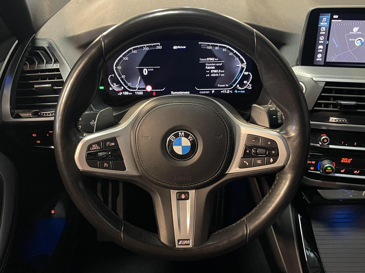 BMW X3 xDrive30e High Executive M Sport 19"/Leder/Panoramadak/Trekhaak/Keyless/Head-up/Stoelverwarming/Sfeerverlichting/Camera/Apple Carplay & Android Auto