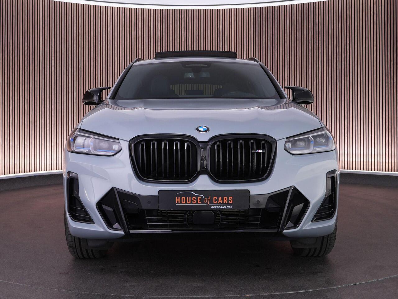 BMW X4 M40i xDrive 360pk High Executive |dealer onderhouden|M-sport|schuif/kantel dak|Harman&Kardon|Laser LED|memory|carbon interieur|trekhaak|shadow-line|Apple Carplay|21" lichtmetalen velgen|