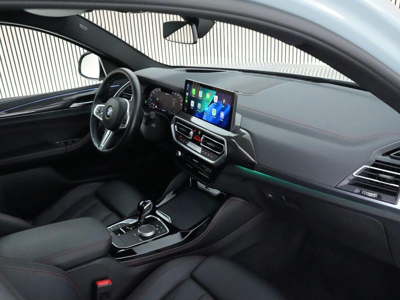 BMW X4 M40i xDrive 360pk High Executive |dealer onderhouden|M-sport|schuif/kantel dak|Harman&Kardon|Laser LED|memory|carbon interieur|trekhaak|shadow-line|Apple Carplay|21" lichtmetalen velgen|