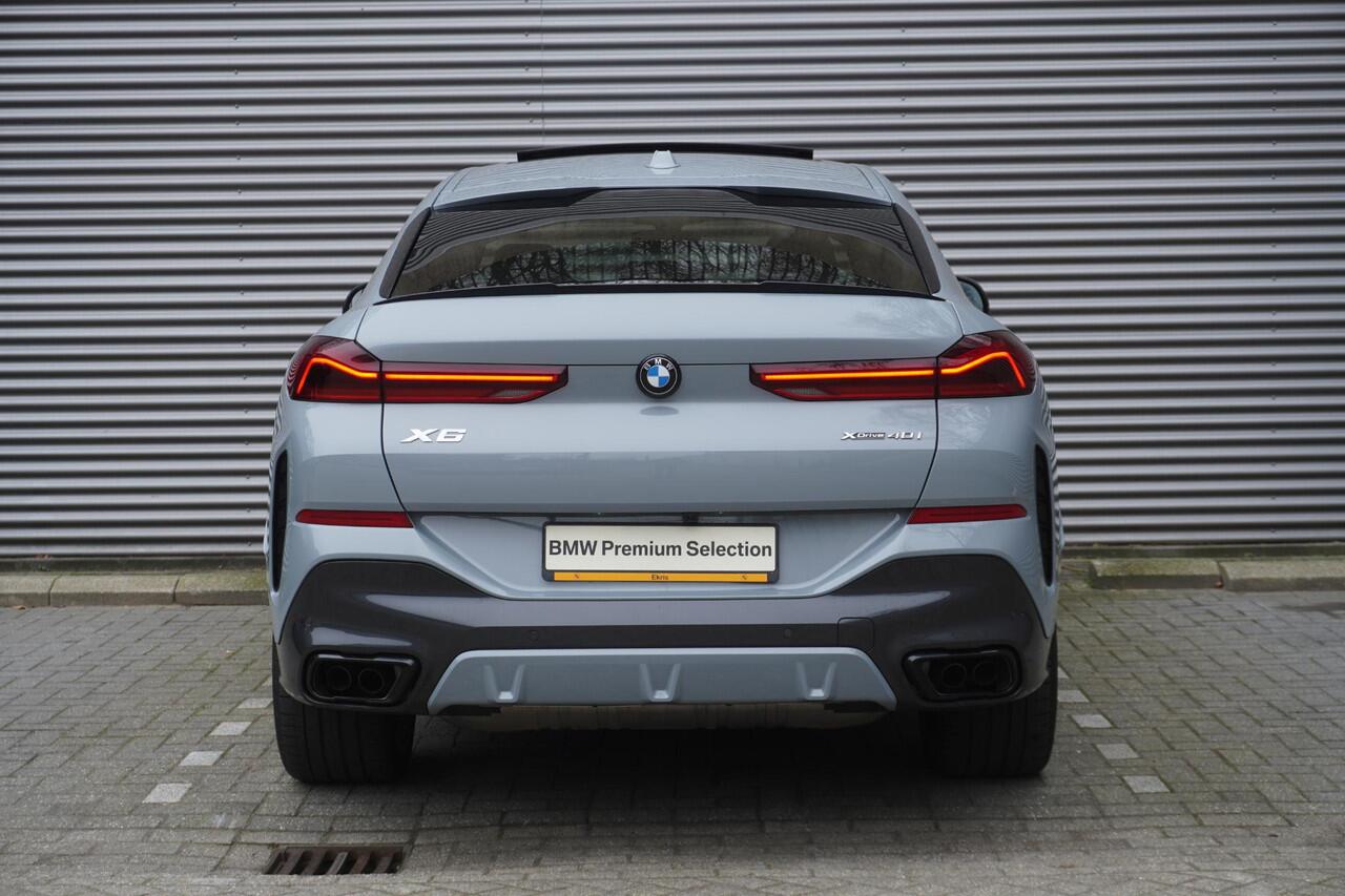 BMW X6 xDrive40i M Sportpakket Pro | Comfort Plus Pakket | Bowers & Wilkins High End Sound System | Driving Assistant Professional | Glazen panoramadak Sky Lounge | 22" lichtmetalen velg dubbele spaak 742M | M sportuitlaatsysteem