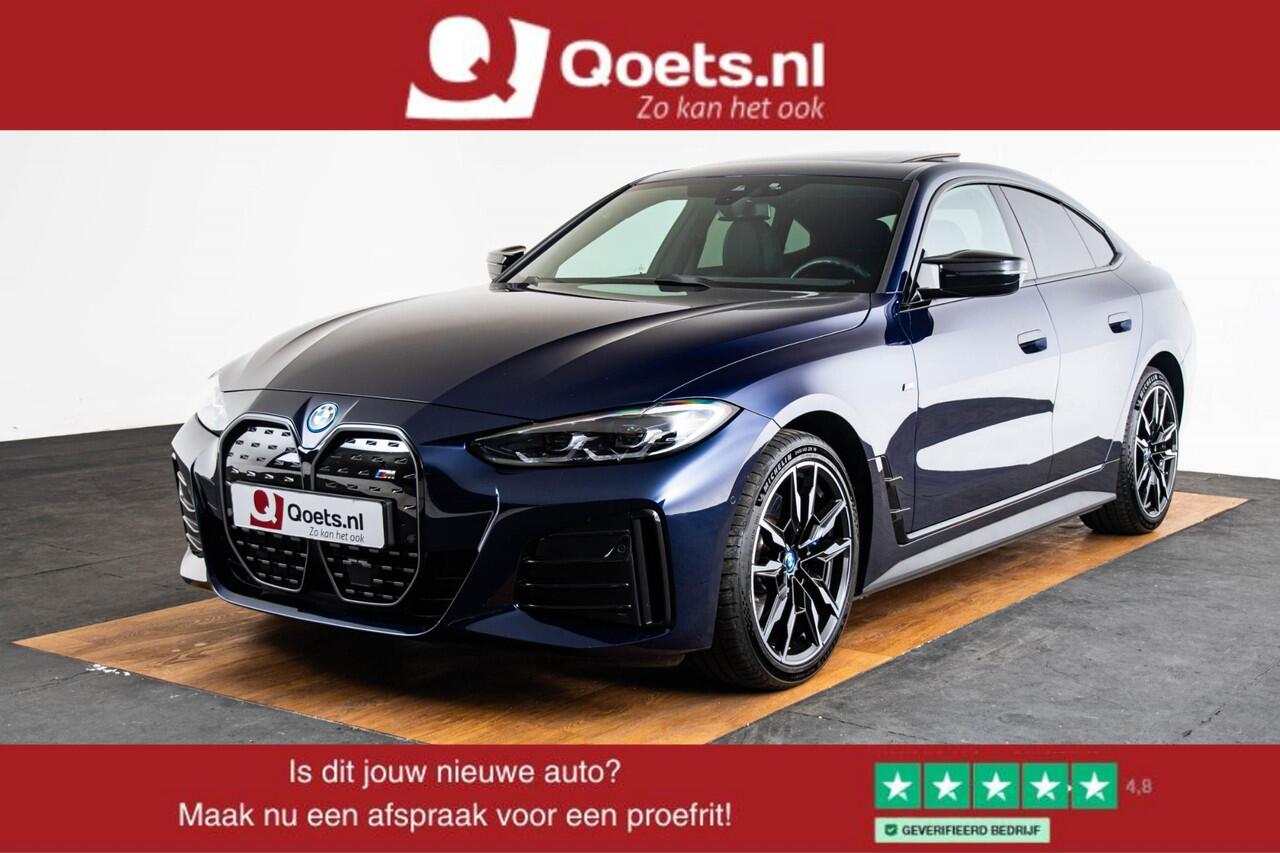 BMW i4 M50 High Executive 84 kWh Schuif/Kanteldak - Elektrisch verstelbare/verwarmde stoelen - Stuurwielrand verwarmd - Active Cruise Control - Hifi - Getinte Ruiten - M hoogglans Shadow Line -