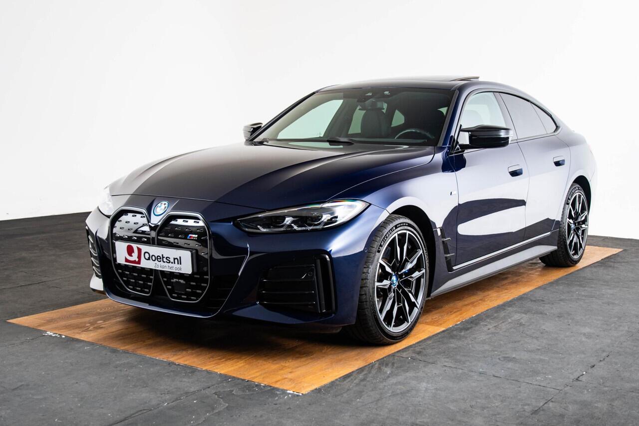 BMW i4 M50 High Executive 84 kWh Schuif/Kanteldak - Elektrisch verstelbare/verwarmde stoelen - Stuurwielrand verwarmd - Active Cruise Control - Hifi - Getinte Ruiten - M hoogglans Shadow Line -