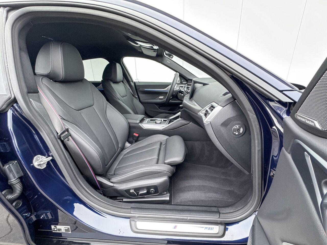 BMW i4 M50 M-Sport Pro Stuurwielrand Verwarming / Comfort Acces / Shadow Line Koplampen / 20 Inch / Dimmende Binnen & Buitenspiegel / Electrisch Verstelbare Voorstoelen / Adaptieve Led / Driving Prof / Parking Plus / Harman Kardon / Head Up Display / Electrische