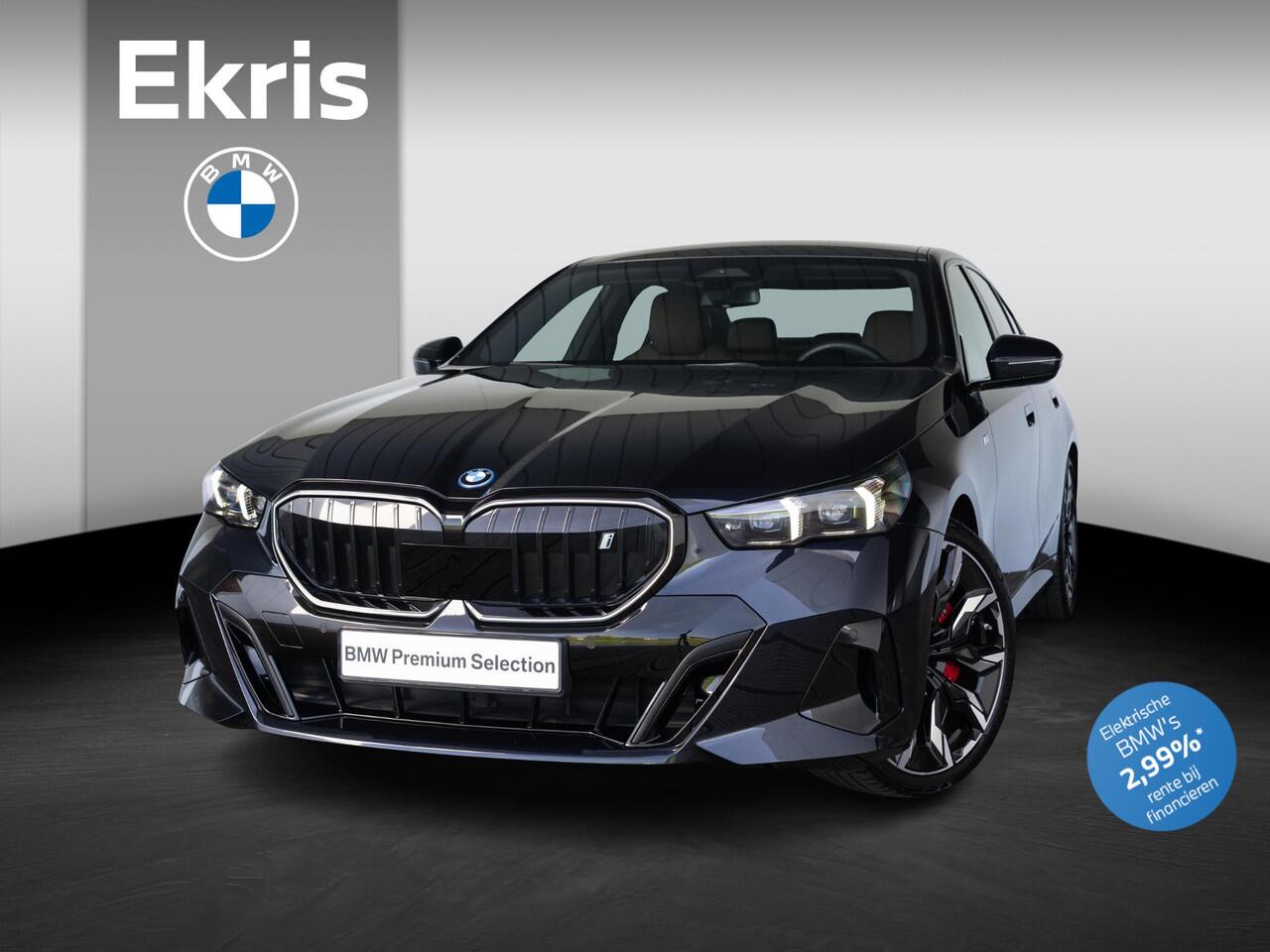 BMW i5 Sedan eDrive40 | M Sportpakket Pro | Travel Pack | Comfort Access | Panoramadak | Harman-Kardon | Stoelverwarming & -ventilatie | Trekhaak | 21''
