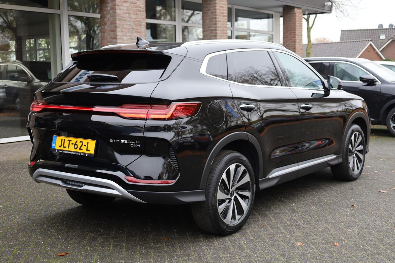 BYD Seal U 1.5 DM-i FWD Boost LEER CARPLAY PANO 360-CAMERA STOELVENTILATIE STUUR/STOELVERW. HUD ADAPTIVE-CRUISE CLIMA NAVI 2XPDC 19''LMV ENZ ENZ!