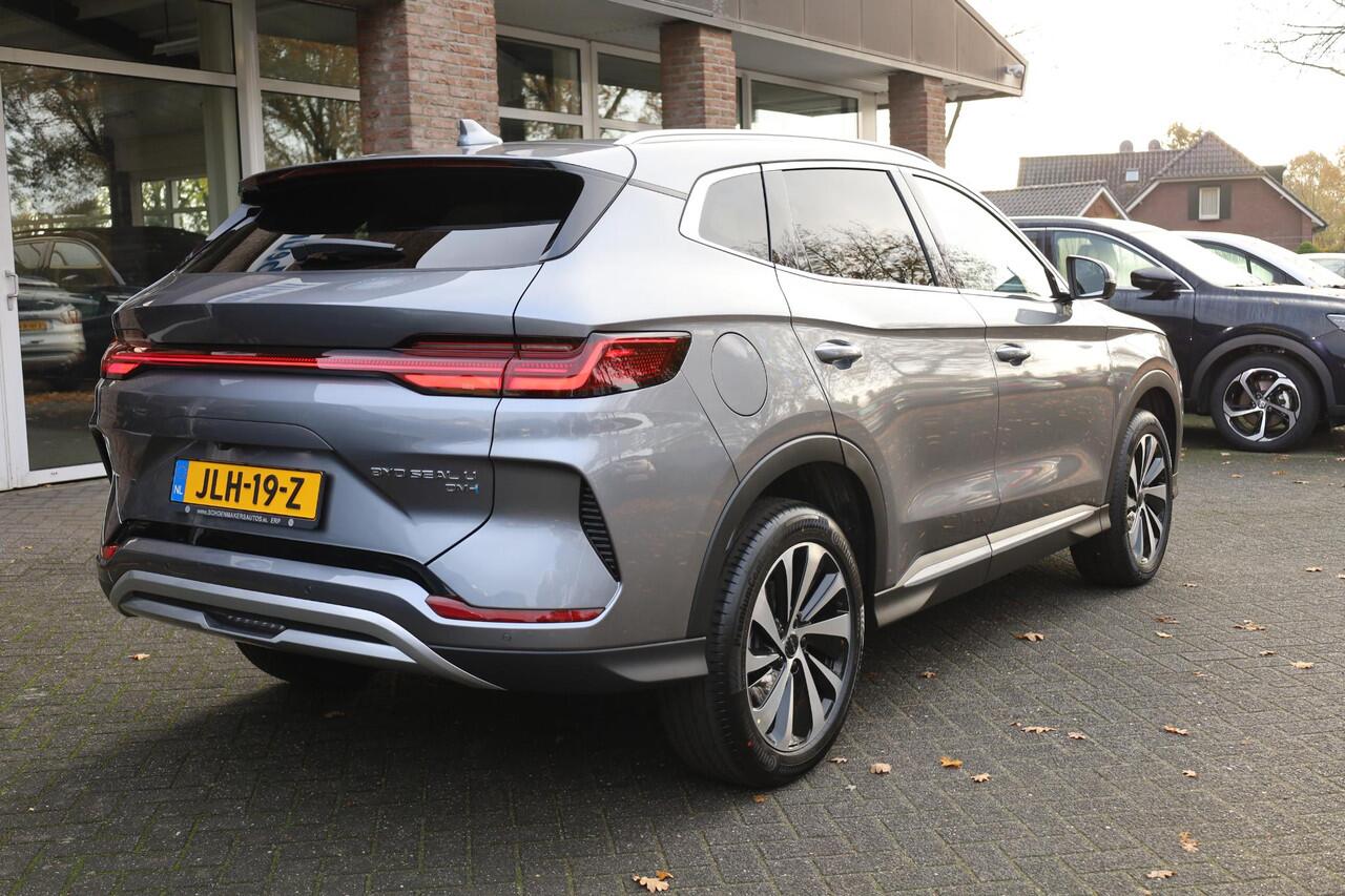 BYD Seal U 1.5 DM-i FWD Boost LEER CARPLAY PANO 360-CAMERA STOELVENTILATIE STUUR/STOELVERW. HUD ADAPTIVE-CRUISE CLIMA NAVI 2XPDC 19''LMV ENZ ENZ!
