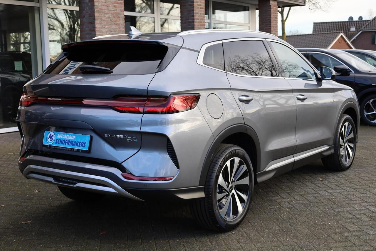 BYD Seal U 1.5 DM-i FWD Boost BRUIN-LEER CARPLAY PANO 360-CAMERA STOELVENTILATIE STUUR/STOELVERW. HUD ADAPTIVE-CRUISE CLIMA NAVI 2XPDC 19''LMV ENZ ENZ!