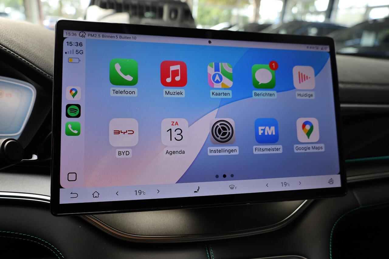 BYD Seal U 1.5 DM-i FWD Boost BRUIN-LEER CARPLAY PANO 360-CAMERA STOELVENTILATIE STUUR/STOELVERW. HUD ADAPTIVE-CRUISE CLIMA NAVI 2XPDC 19''LMV ENZ ENZ!