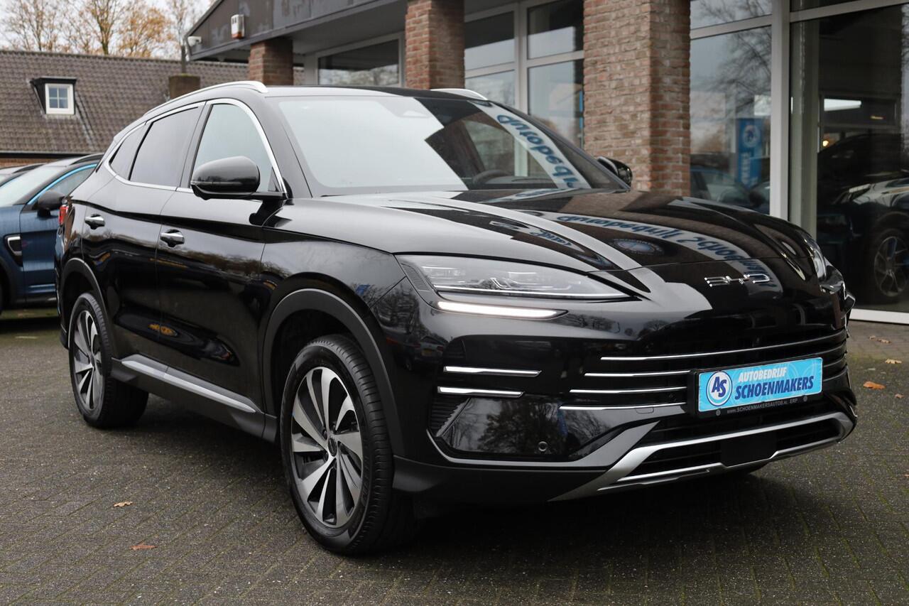 BYD Seal U 1.5 DM-i FWD Boost ZWART-LEER CARPLAY PANO 360-CAMERA STOELVENTILATIE STUUR/STOELVERW. HUD ADAPTIVE-CRUISE CLIMA NAVI 2XPDC 19''LMV ENZ ENZ!