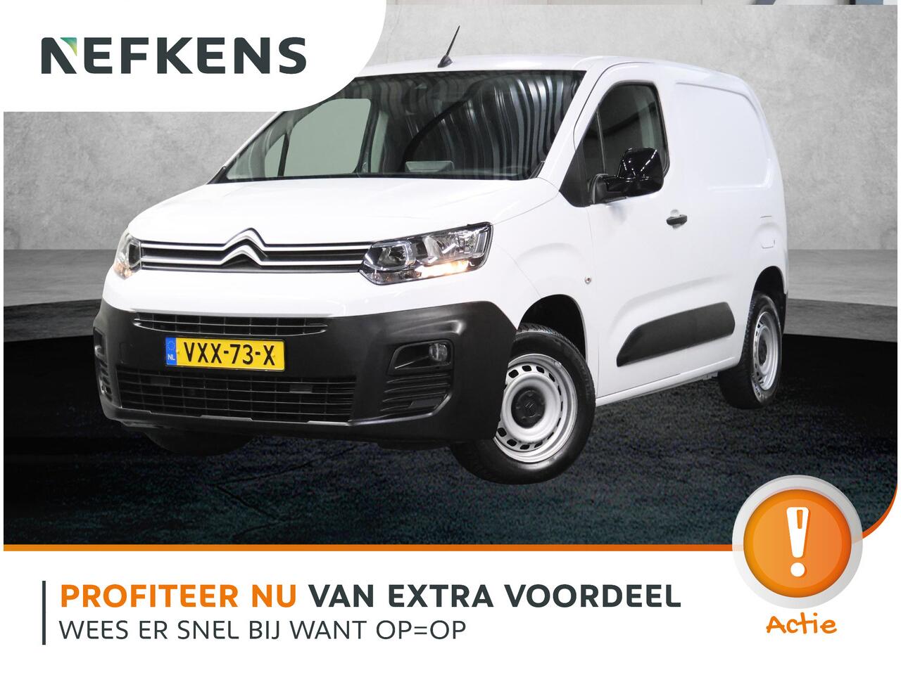Citroen BERLINGO 1.5 BlueHDi 100PK S&S L1 | 1ste Eigenaar | AppleCarplay/AndroidAuto | Parkeersensoren | Airco | Armsteun | Houtenlaadvloer | Cruise Control | Bluetooth | Mistlampen | Zijschuifdeur Rechts |