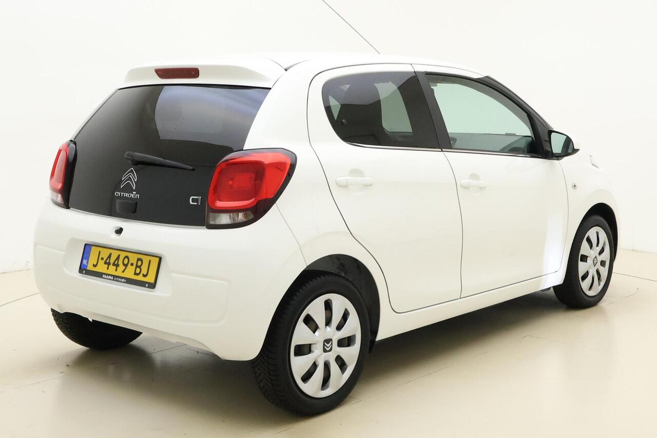 Citroen C1 1.0 VTi 72pk Feel 5 deurs | Airco | Bluetooth | All Seasonbanden | Weinig kilometers | Extra getint glas | Snelheidsbegrenzer | Electrische ramen | Centrale deurvergrendeling | Zuinige motor