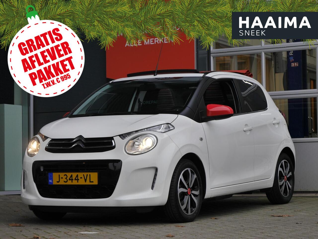 Citroen C1 1.0 VTi Airscape Shine | Cabrio dak | Achteruitrijcamera | Climate control | Lichtmetalen velgen | 5 deurs | Extra getint glas