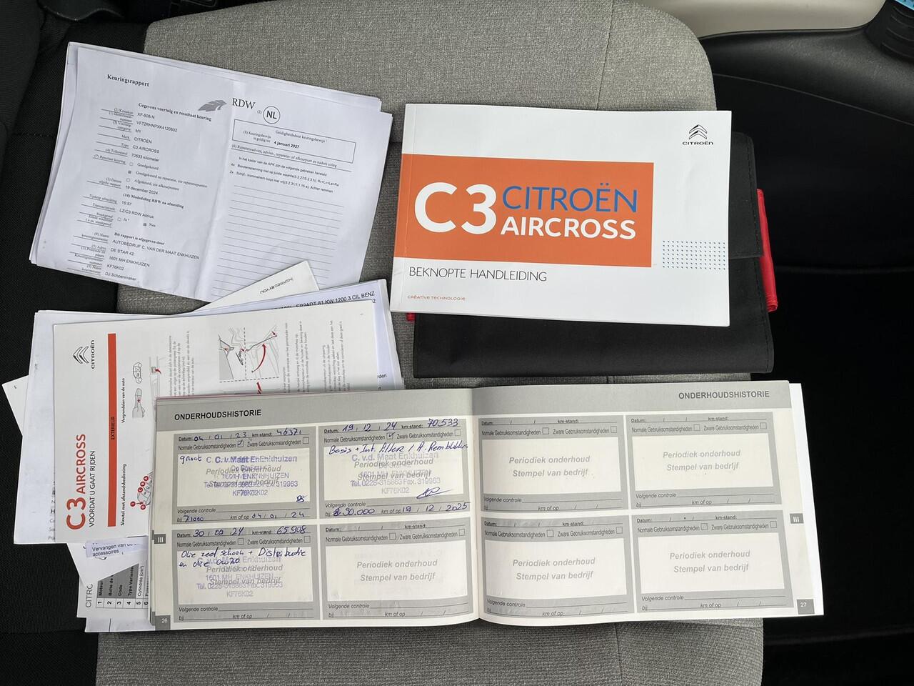 Citroen C3 Aircross 1.2 PureTech S&S Shine Automaat | Trekhaak afneembaar | Parkeersensoren V+A | Camera | Keyless entry |