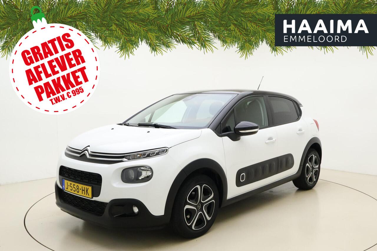 Citroen C3 1.2 PureTech 81pk Feel | Navigatie | Climate Control | Parkeersensoren Achter | Cruise Control | Zwart Dak | Weinig Kilometers | DAB Radio