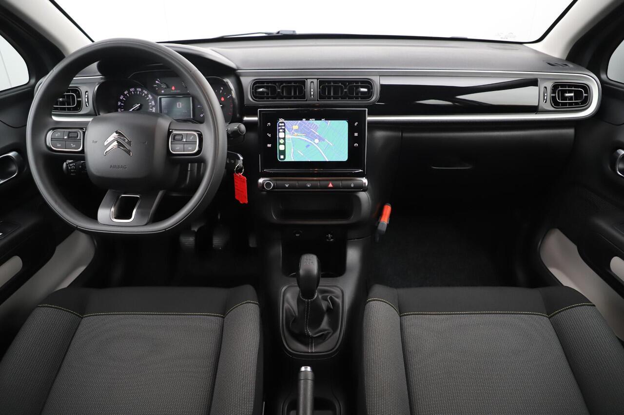 Citroen C3 1.2 PureTech Feel Carplay Android Navigatie Climate Cruise Control Rijstrooksensor Parkeersensor All-season banden!