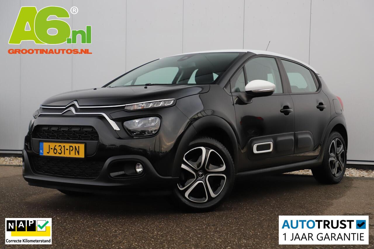 Citroen C3 1.2 PureTech Feel Navigatie Carplay Android Climate Cruise Control Rijstrooksensor Parkeersensor All-season banden!