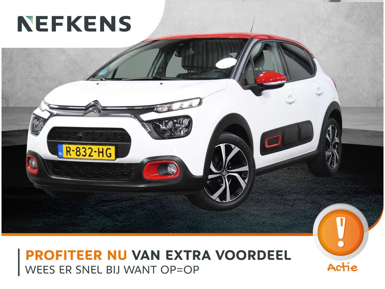 Citroen C3 1.2 110PK Shine | AUTOMAAT | AppleCarplay/AndroidAuto | Camera | Cruise Control | Privacy Glass | Navigatie | 17"LMV | Isofix | Two-Tone | Parkeersensoren |
