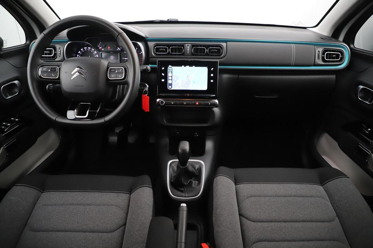 Citroen C3 1.2 PureTech Shine Navigatie Achteruitrijcamera 17 inch LMV Carplay Android Climate Cruise Control Rijstrooksensor Parkeersensor
