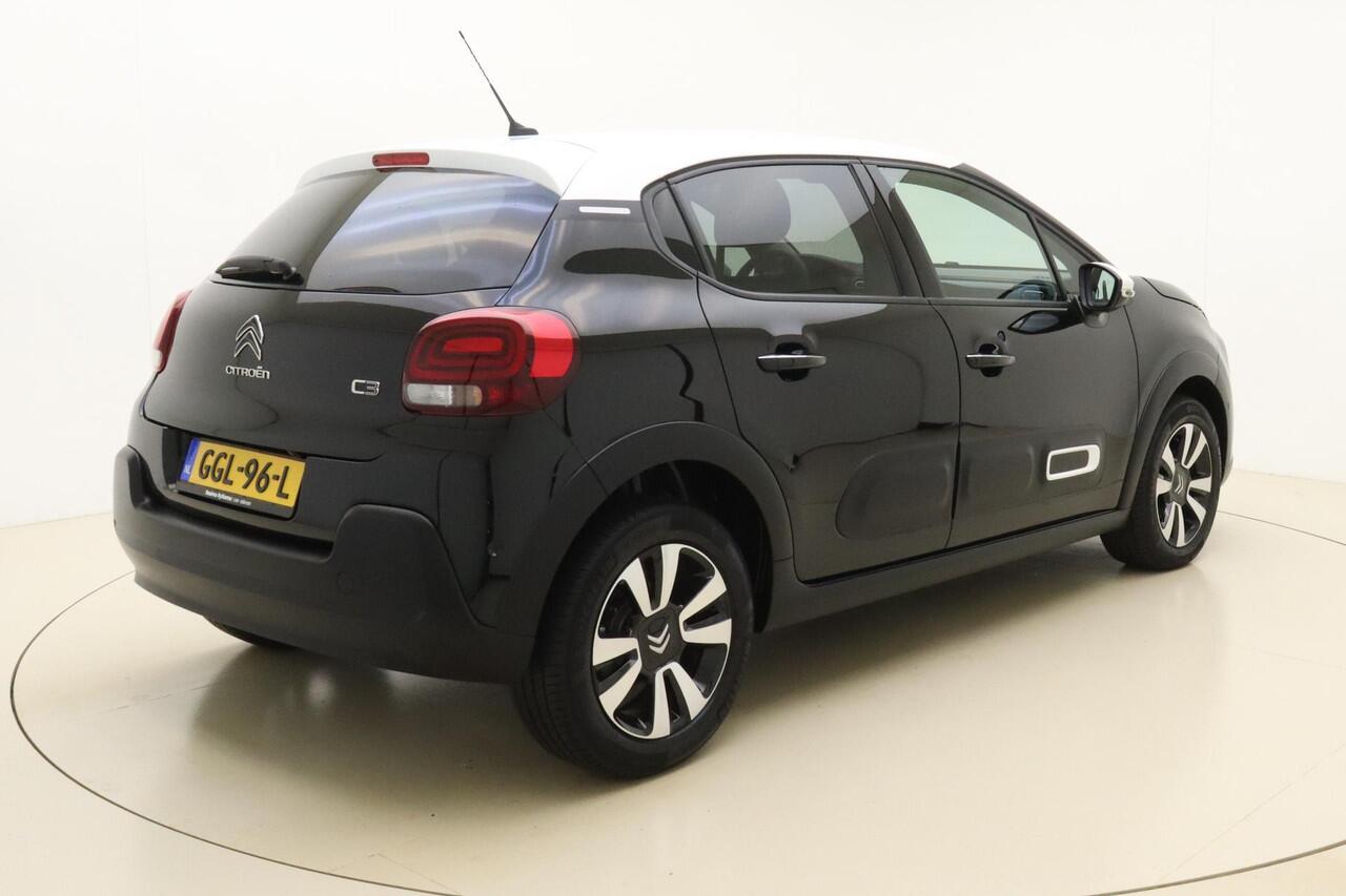 Citroen C3 1.2T 110pk Automaat Shine | Climate Control | Cruise Control | Apple Carplay en Android Auto | Parkeersensoren | Licht Metaal Velgen | Two Tone kleur