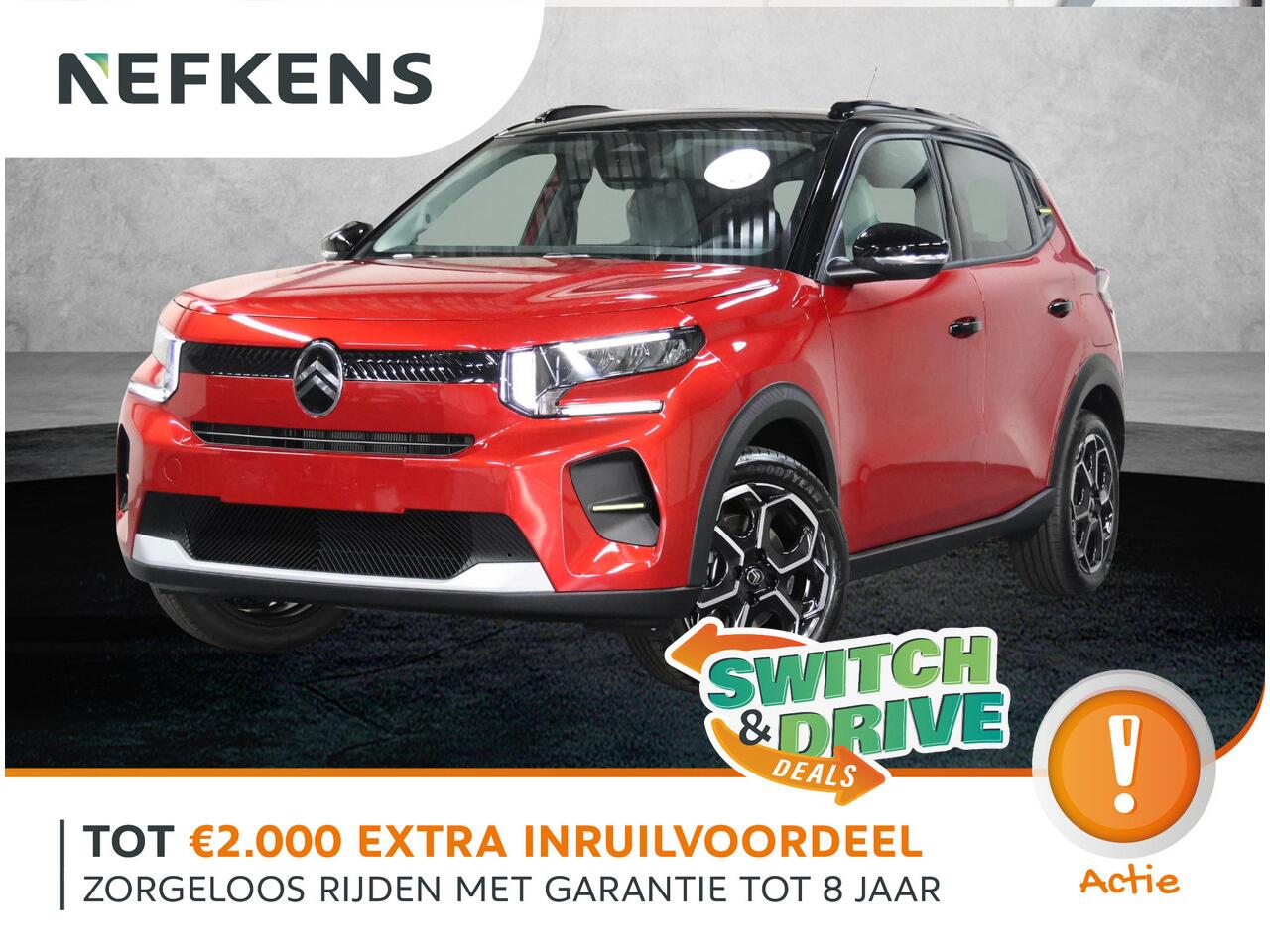 Citroen C3 Ë-C3 Max 113pk 44 kWh | Incl. ¤2.500,- Korting! | Camera | ClimateControl | Navigatie | CruiseControl | AppleCarPlay/AndroidAuto | Comfortstoelen |