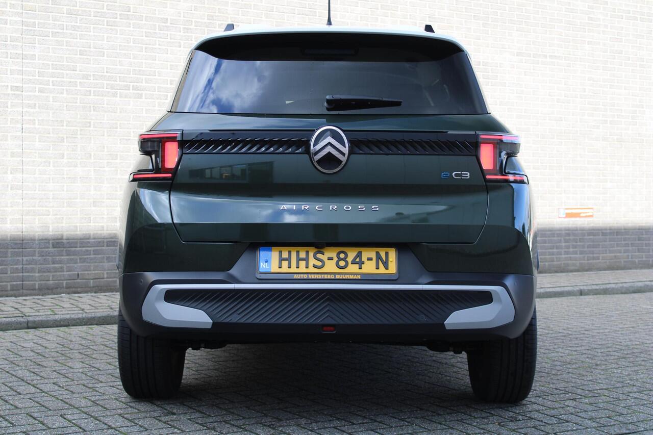 Citroen C3 Ë-C3 Aircross Max 113pk 44 kWh Automaat, Navigatie, Applecarpl./Andr. Auto, Dodehoek detectie, Achteruitrijcamera, Luxe bekleding