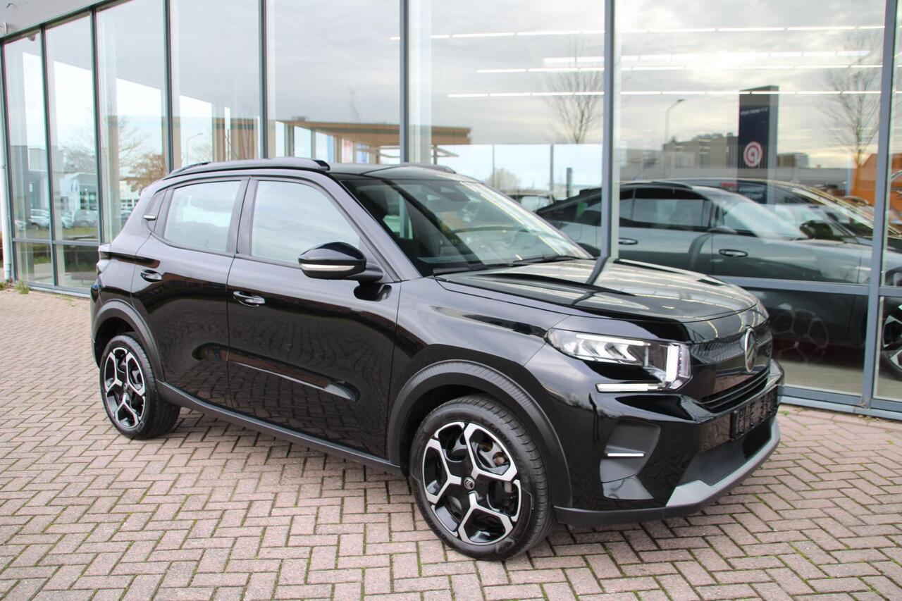 Citroen C3 1.2 Turbo 100pk Plus Airco Cruise Carplay Black Edition Hoge instap! Nieuwstaat