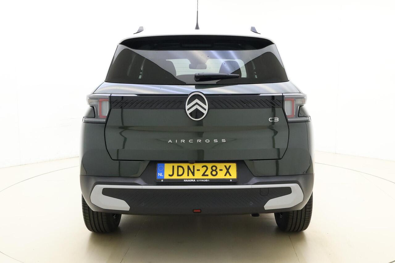 Citroen C3 Aircross 1.2 Hybrid 145pk Plus | DEMO | Nieuw model | Climate control | Navigatie via Carplay | Camera | Hoge instap | Dakrails | Extra getint glas