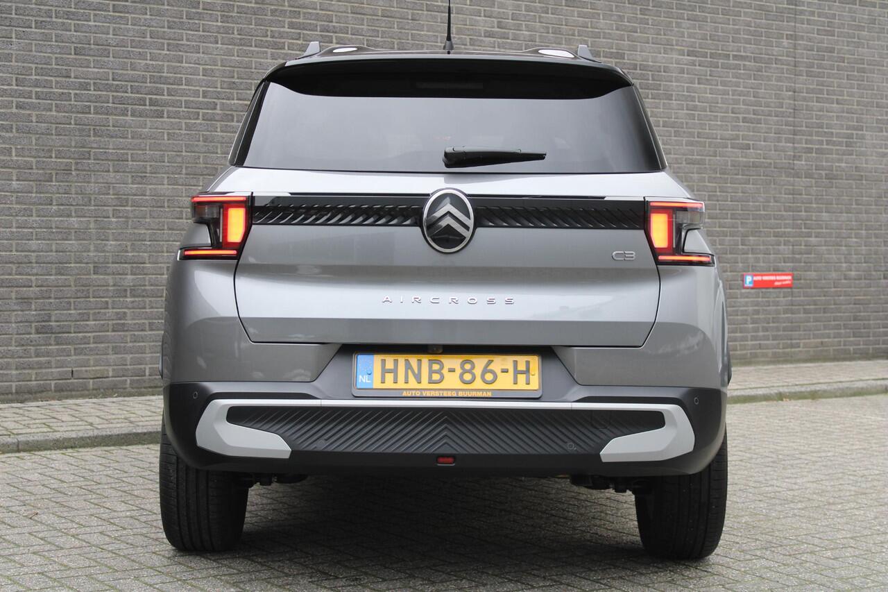 Citroen C3 Aircross 1.2 Hybrid 136 Max Navigatie, Parkeersensoren + Camera, 17'' velgen