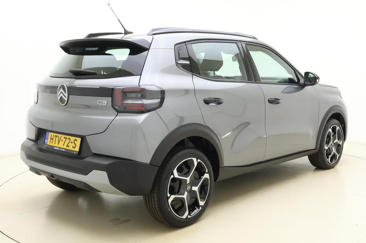 Citroen C3 1.2 Turbo 100pk Plus | Navigatie via carplay | Airco | Dakrails | DAB Radio | Cruise control | Parkeersensoren achter | LED Verlichting