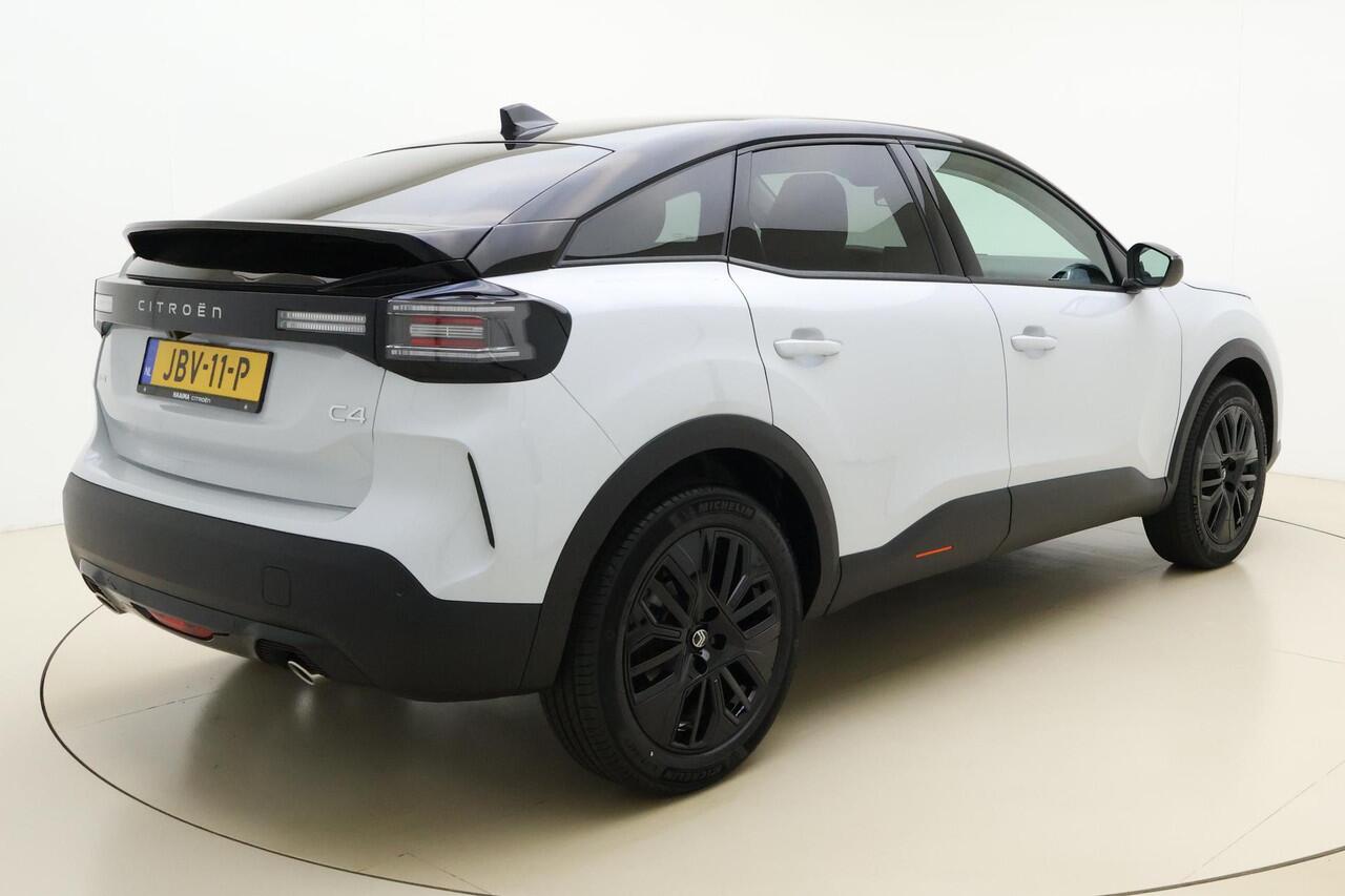 Citroen C4 1.2 Hybrid 145pk Max Automaat | Navigatie | Stoel & Voorruitverwarming | Extra getint glas | Zwart dak | Lichtmetalen velgen Black | Climate control
