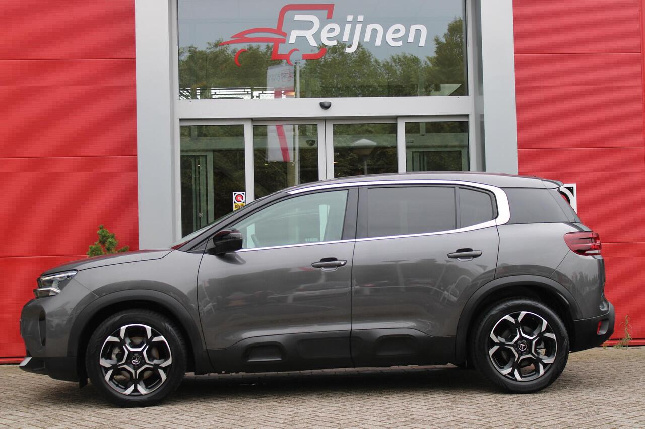 Citroen C5 Aircross 1.2 130PK AUTOMAAT FEEL | APPLE CARPLAY/ANDROID AUTO | ACHTERUITRIJ CAMERA | KEYLESS ENTRY/START | LED KOPLAMPEN | CRUISE CONTROL | CLIMATE CONTROL | DAB+ RADIO | ALL SEASON BANDEN | 18" LICHTMETALEN VELGEN |