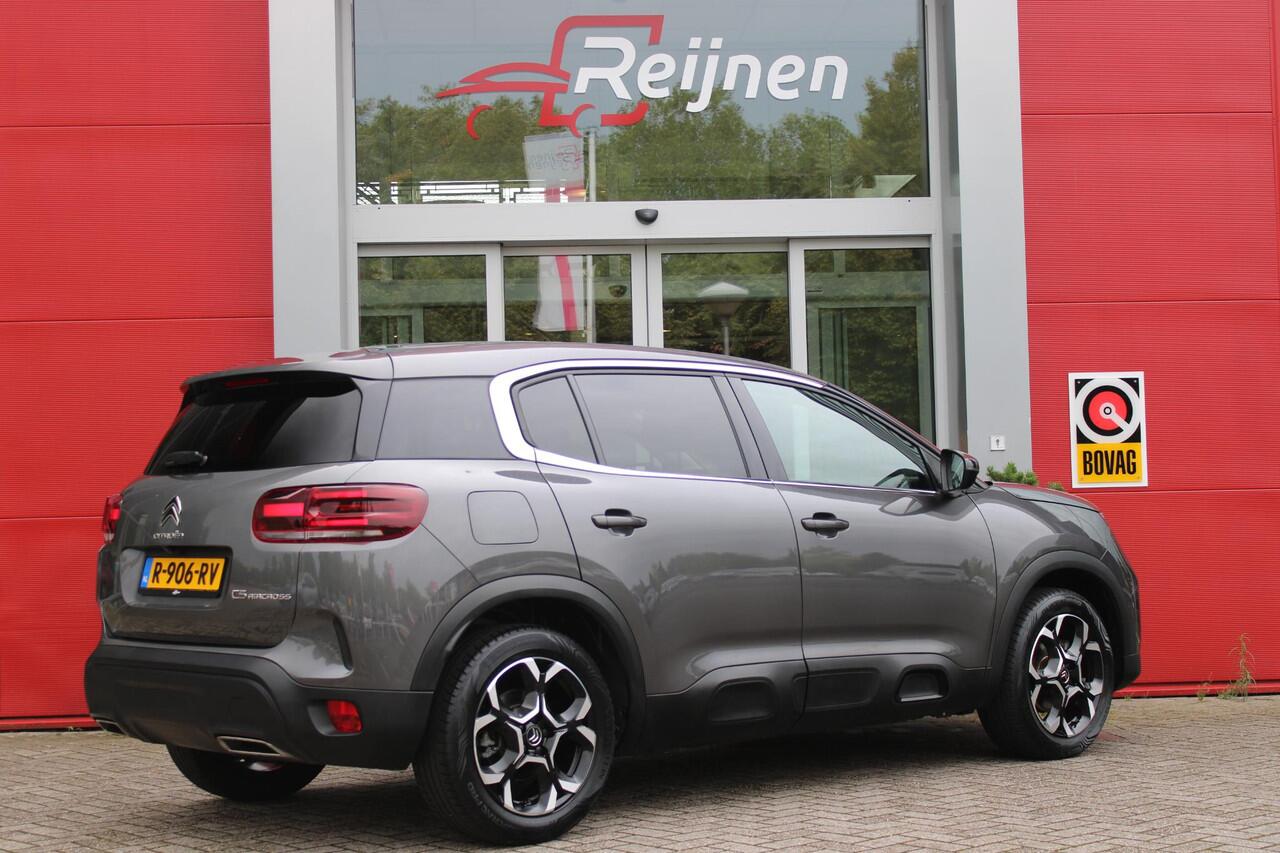 Citroen C5 Aircross 1.2 130PK AUTOMAAT FEEL | APPLE CARPLAY/ANDROID AUTO | ACHTERUITRIJ CAMERA | KEYLESS ENTRY/START | LED KOPLAMPEN | CRUISE CONTROL | CLIMATE CONTROL | DAB+ RADIO | ALL SEASON BANDEN | 18" LICHTMETALEN VELGEN |