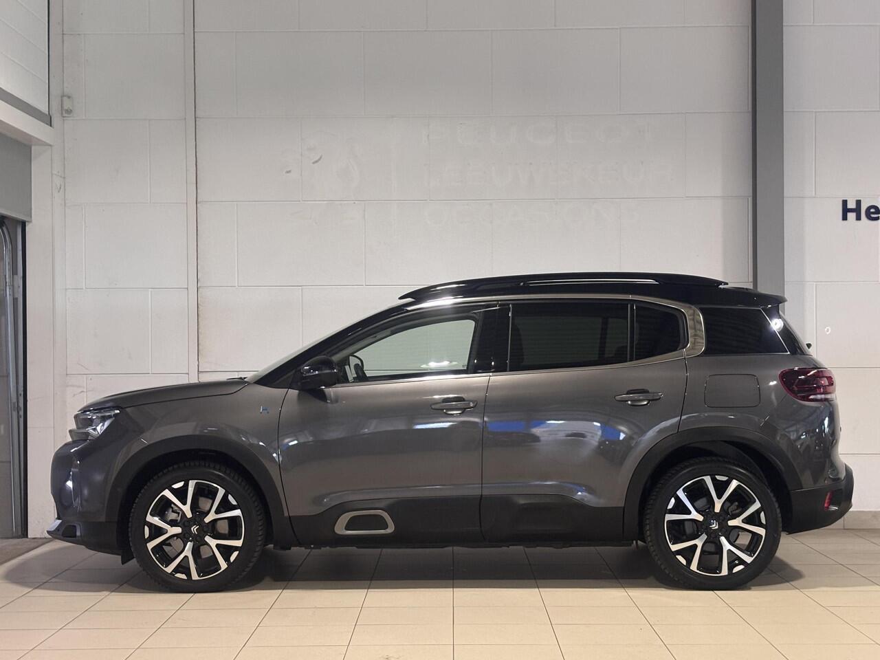 Citroen C5 Aircross Shine Pack 1.6 HYbrid PHEV 225pk e-EAT8 | TWO-TONE! | SCHUIF/KANTELDAK | PARK ASSIST | ADAPTIVE CRUISE | 360° CAMERA | NAVI | LEDER | STOELVERW. | DAB+