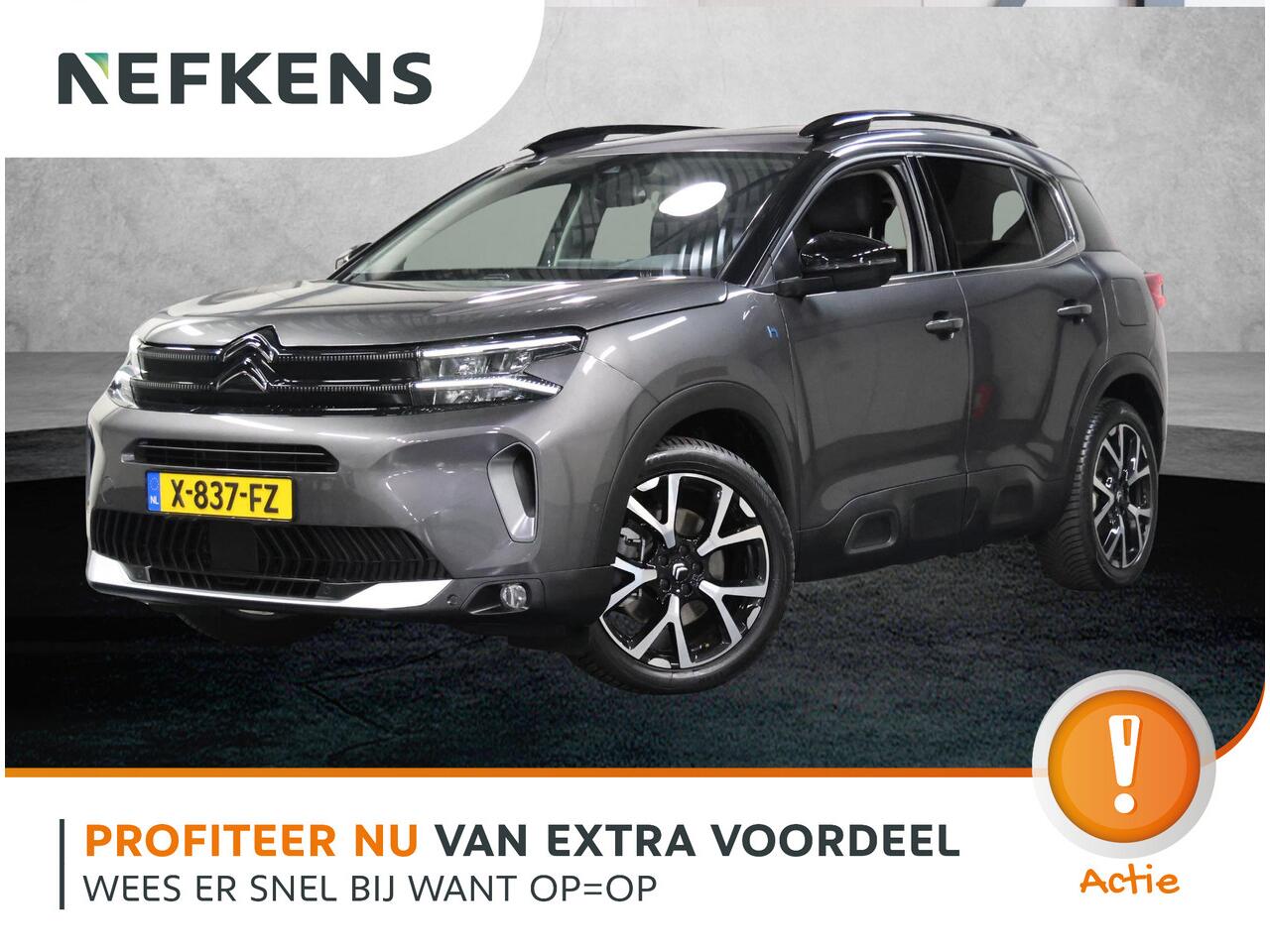 Citroen C5 Aircross 1.6 Plug-in Hybrid 225PK Shine | AppleCarPlay/AndroidAuto | Lederen Bekleding | Cruise Control | Camera | Navigatie | Keyless Start | FULL LED | Stoelverwarming | Privacy Glass | Isofix |